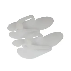 Klapki kosmetyczne piankowe białe - 10 par